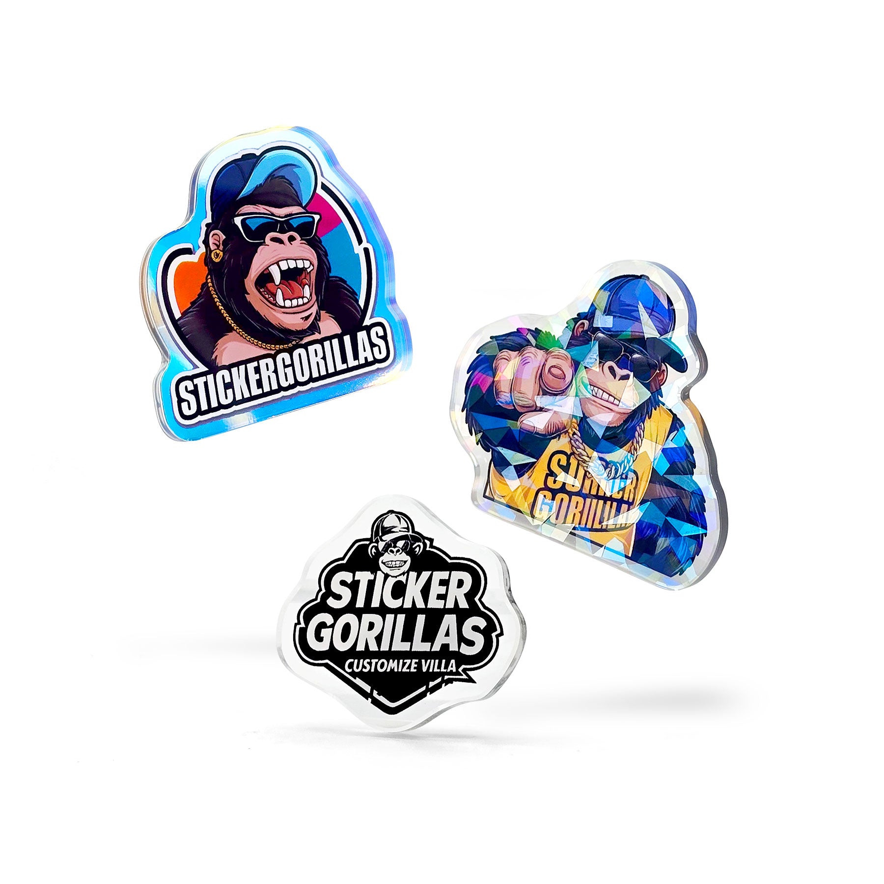 Individuell gestaltete Acryl-Anstecknadeln