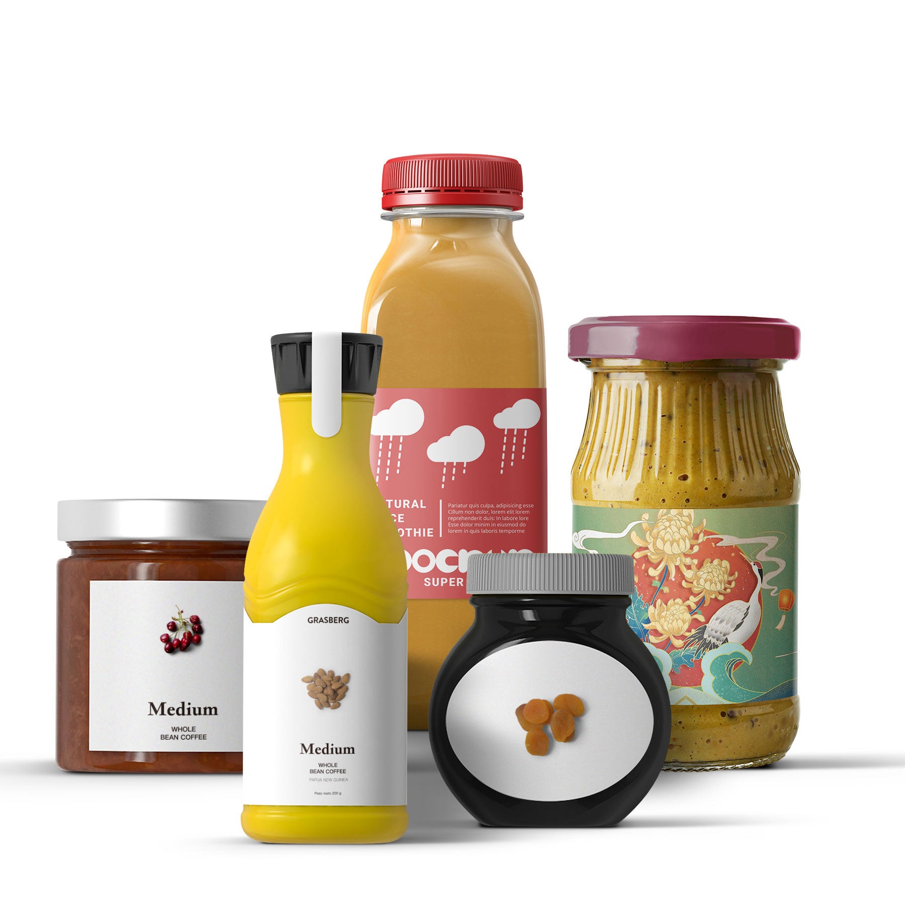 Individuell gestaltete Etiketten für Einmachgläser