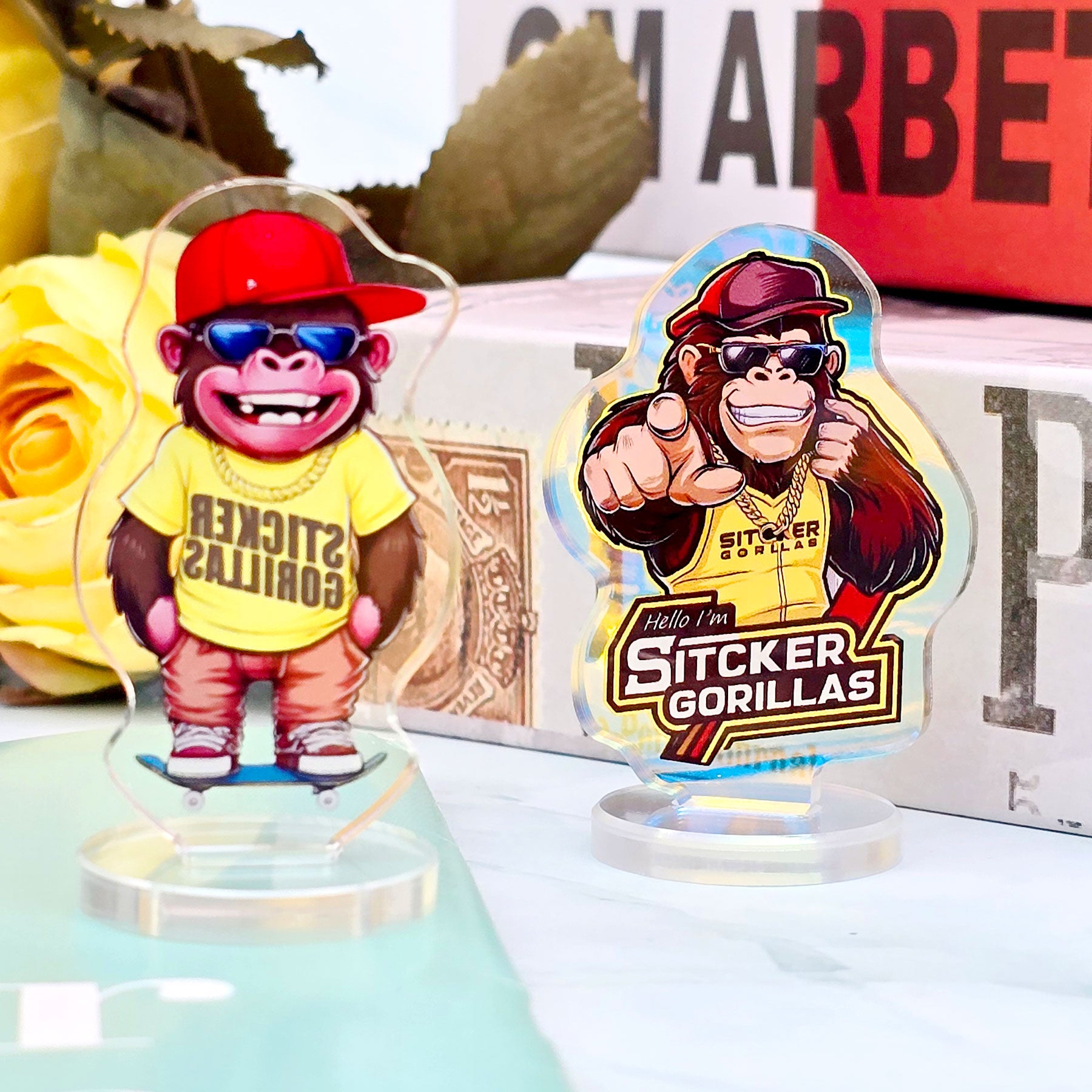 Individuell gestaltete Acryl-Aufsteller