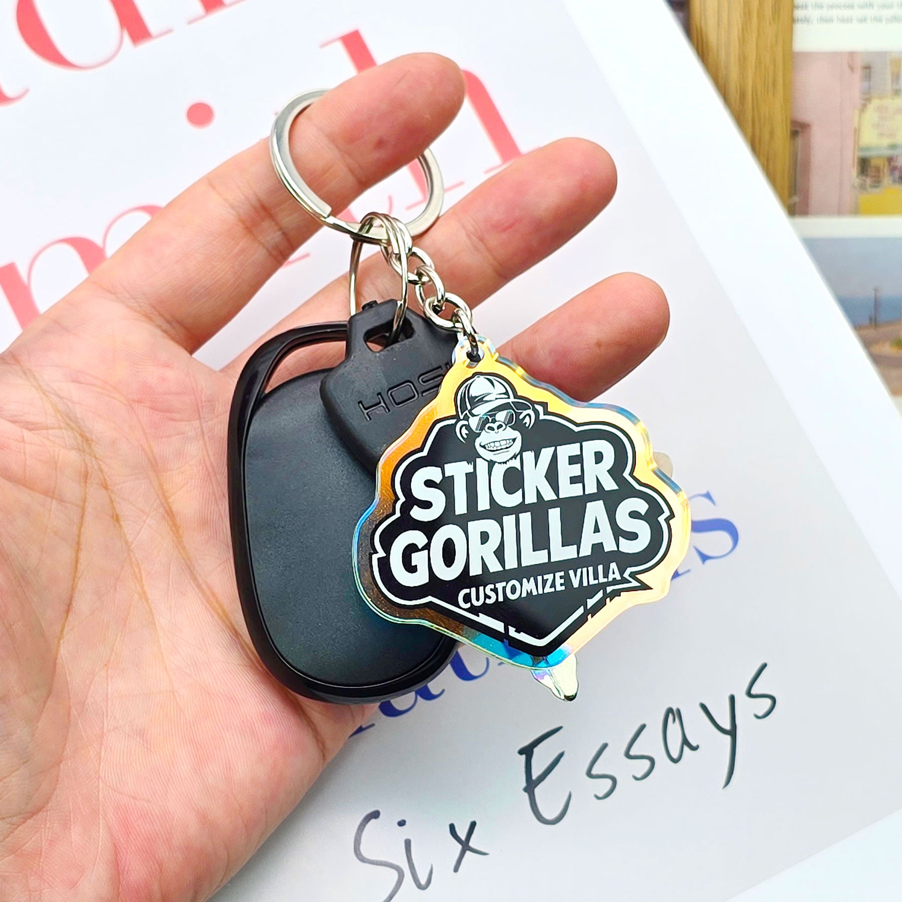 Individuell gestalteter Acryl-Schlüsselanhänger