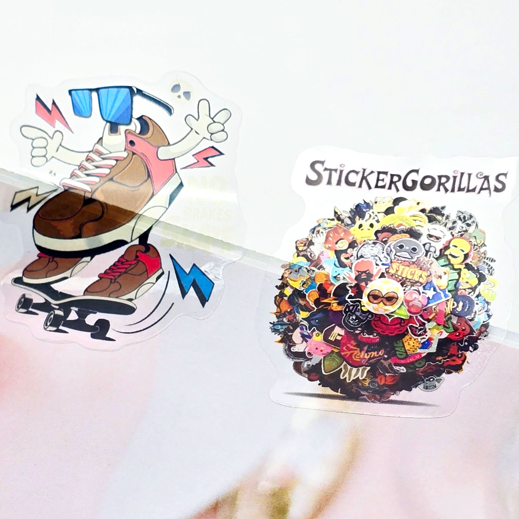 Individuelle transparente Aufkleber