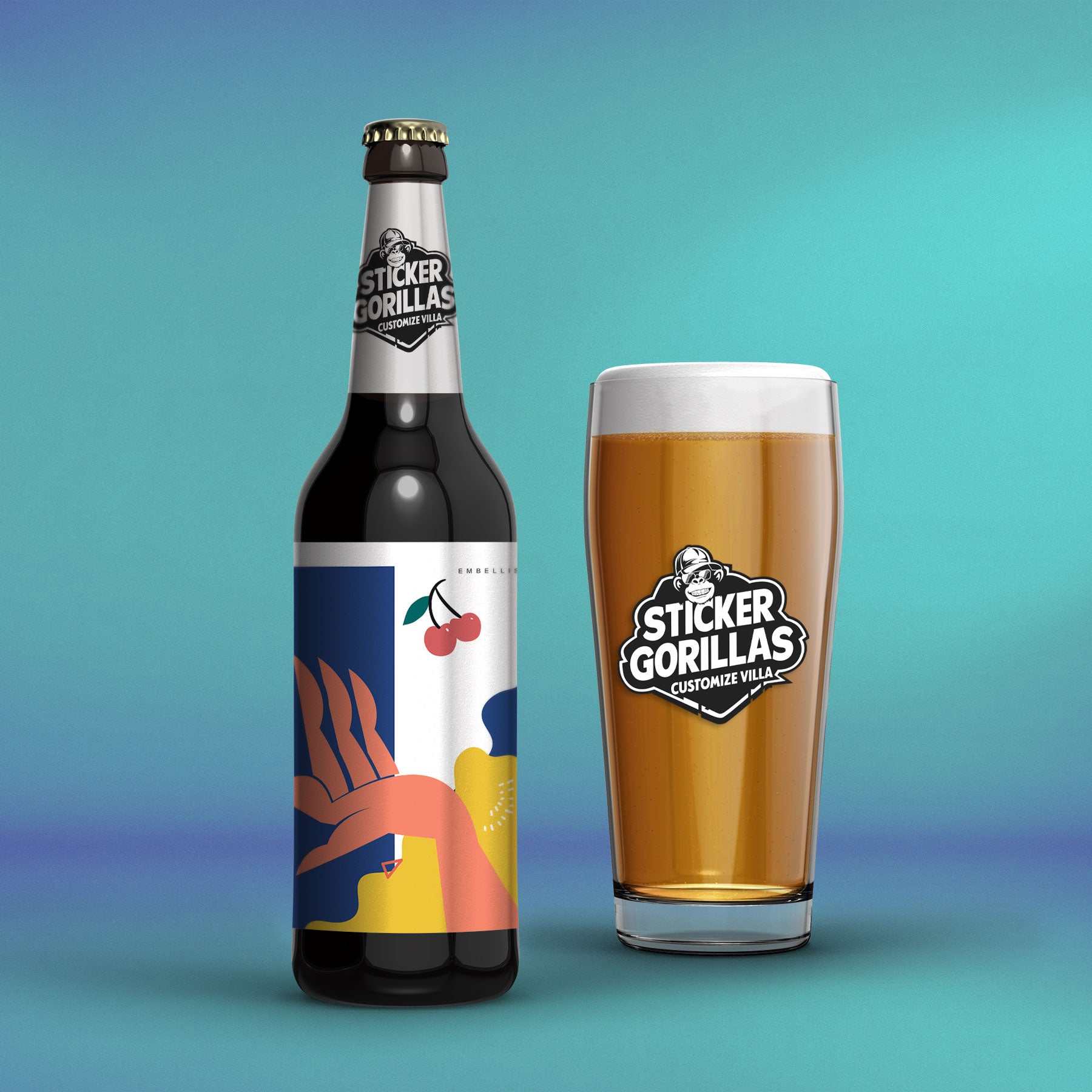 Individuell gestaltete Bieretiketten