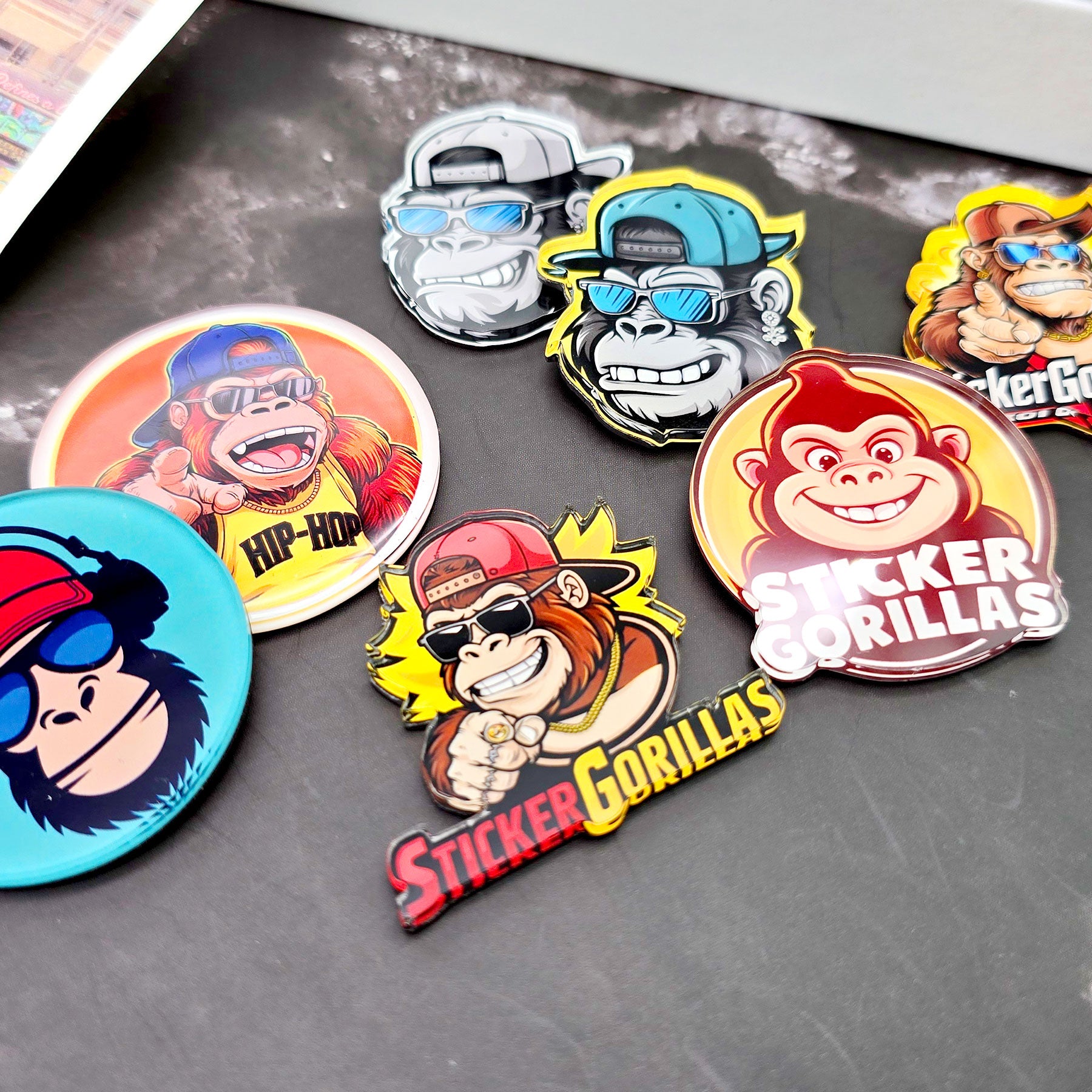 Individuell gestaltete Acrylmagnete