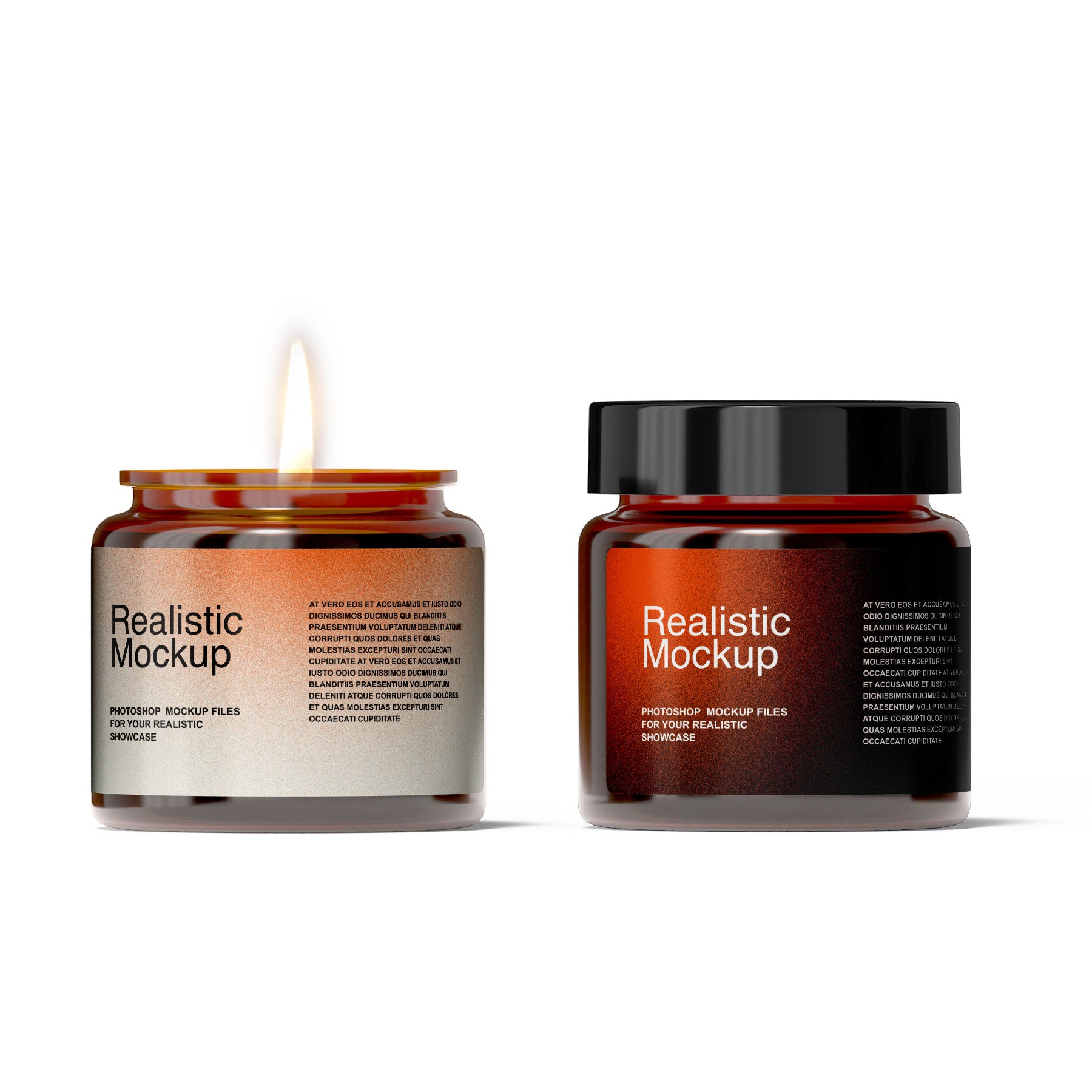 Individuell gestaltete Kerzenetiketten