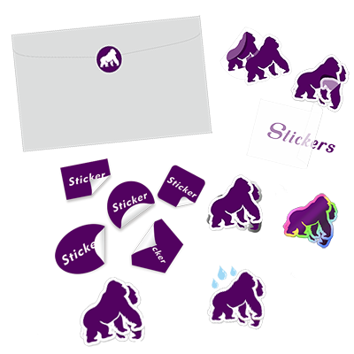 Aufkleber-Musterpackung