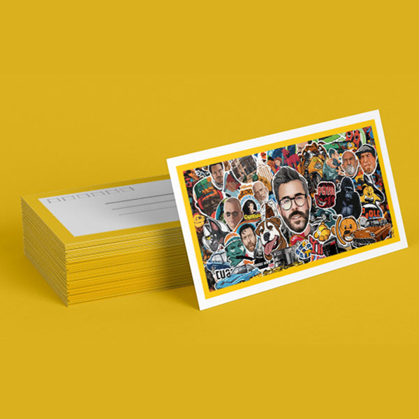 Individuell gestaltete Postkarten