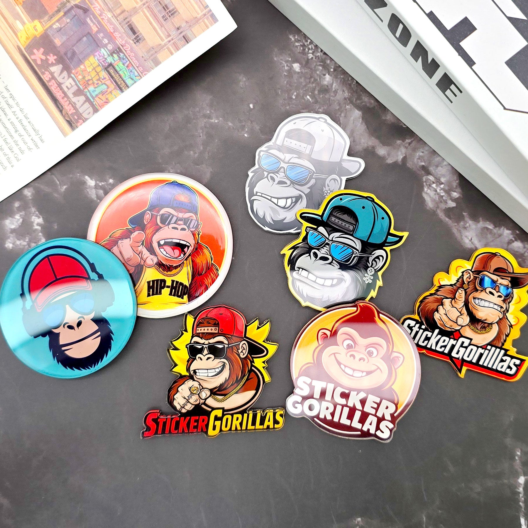 Individuell gestaltete Acrylmagnete