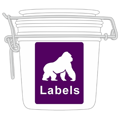 Individuell gestaltete Kerzenetiketten