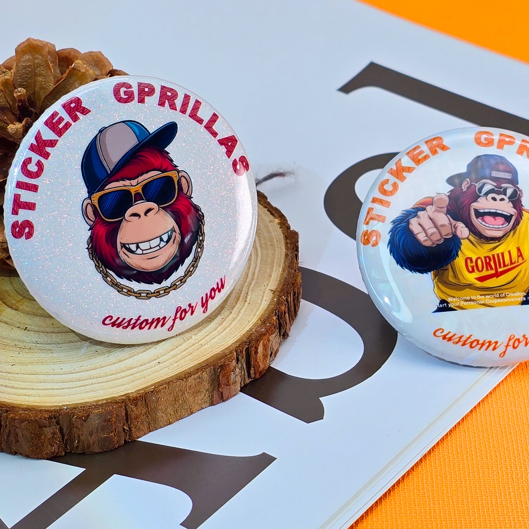 Knöpfe aus Spezialmaterial