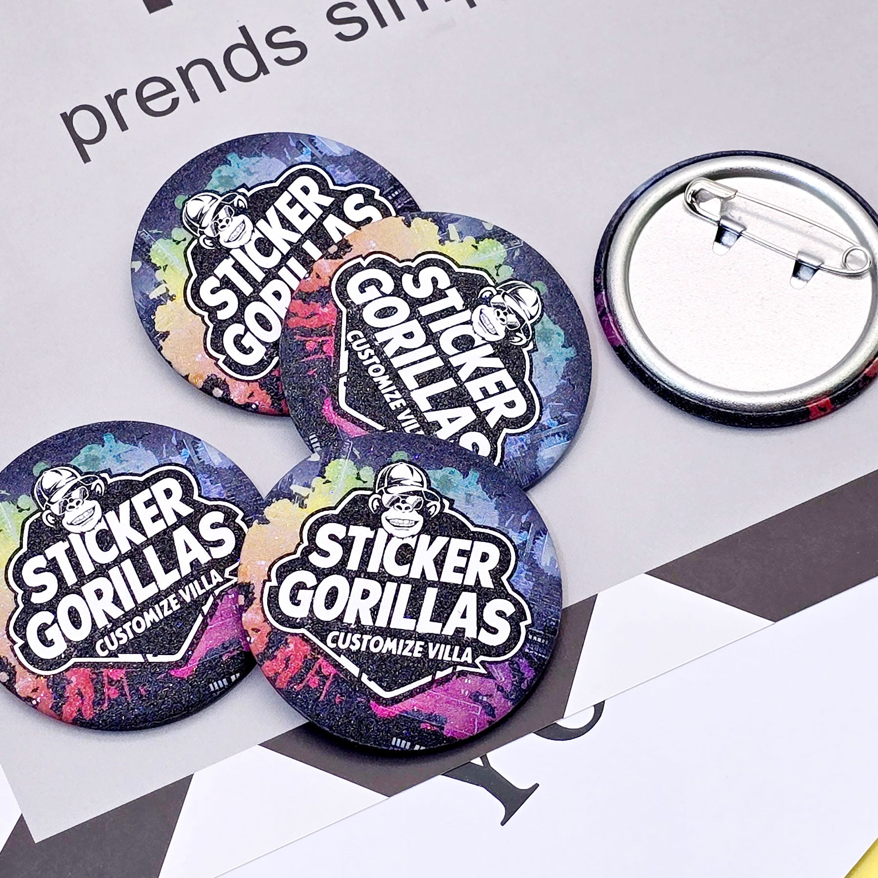 Buttons-stickergorillas